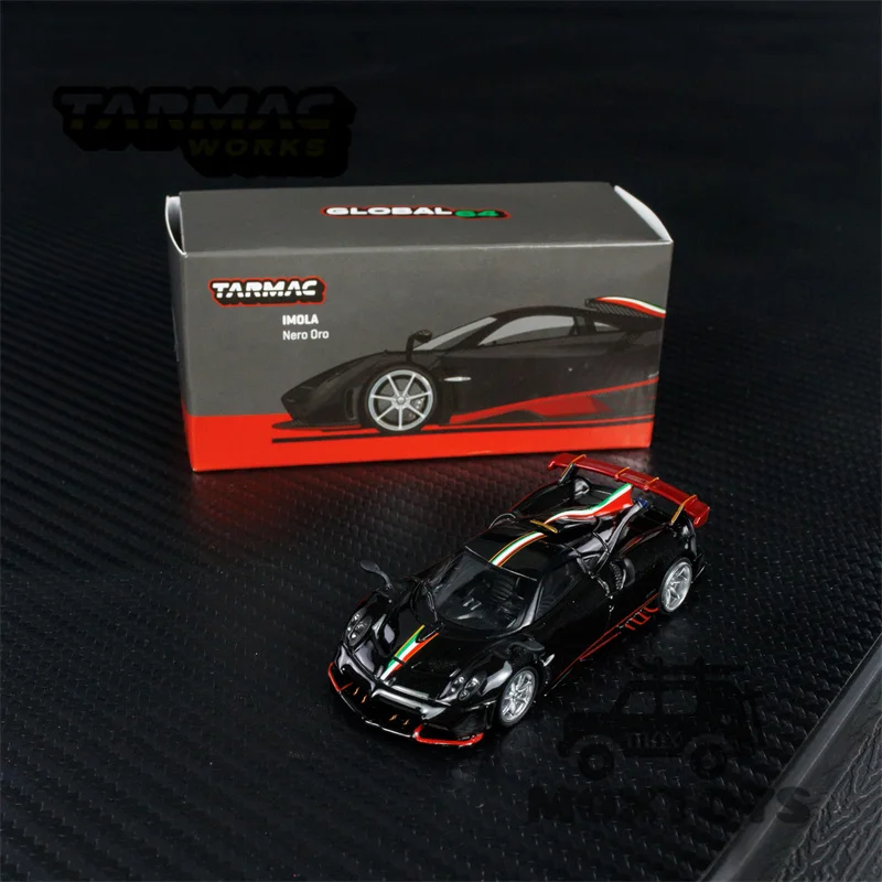 

Tarmac работает 1:64 Pagani Imola Nero Oro черная литая модель автомобиля