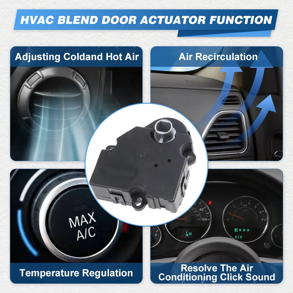 

89018677 15887320 15-73597 5 Pins Heater Blend Door Actuator For Chevrolet Cheyenne Silverado Trailblazer GMC Envoy Sierra