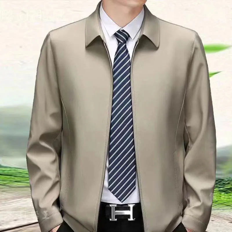 

Spring Autumn Men's Zippper Outdoor Sports Windproof Slim Fit Jacket Coat