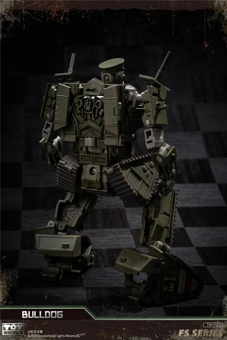 Juguete de tanque militar de la guerra mundial para niños, Robot de transformación, escala TW-FS01, Bulldog, 15,5 cm