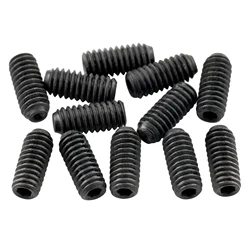 Musiclily Ultra UNF#4-48X1/4 Inch Stainless Steel Saddle Height Screws for USA Electric Guitar Bridge (Set of 12)