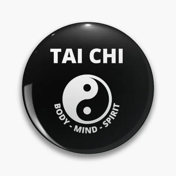 Tai Chi y Mind Spirit  Soft Button Pin Brooch Lover Funny Badge Collar Women Clothes Cartoon Lapel Pin Fashion Creative Gift