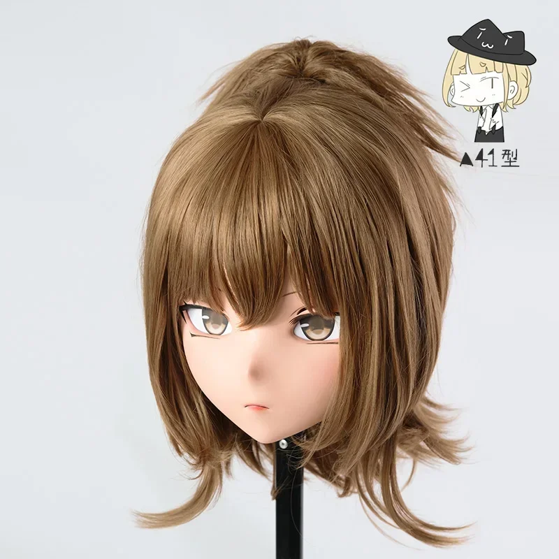 (LiLi Mask-133) Sweet Girl BJD Resin Head Mask Custom Cosplay Japan Anime Silicone Kigurumi Mask Cross Dressing Lolita Doll