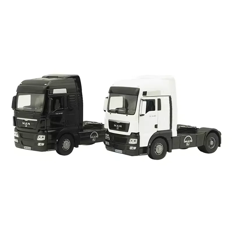 MAN TGX Diecast 1:43 Scale Truck Towing Tractor Alloy Car Model Finished Product Simulation Toys Collection Gift Display