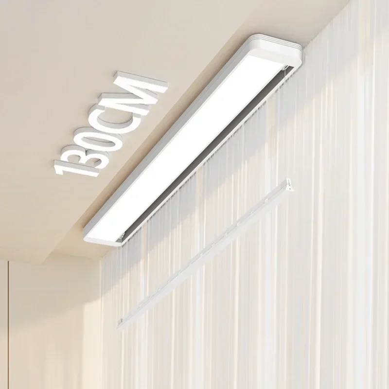 single pole electric drying rack household lifting invisible automatic