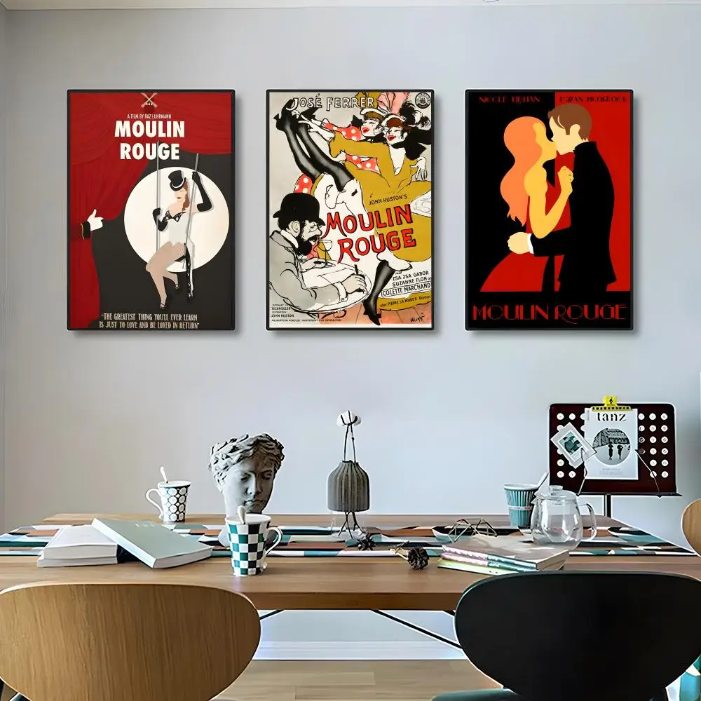 Movie M-moulin Rouge Poster Classic poster and wall art prints are suitable for living rooms, bedrooms, bars
