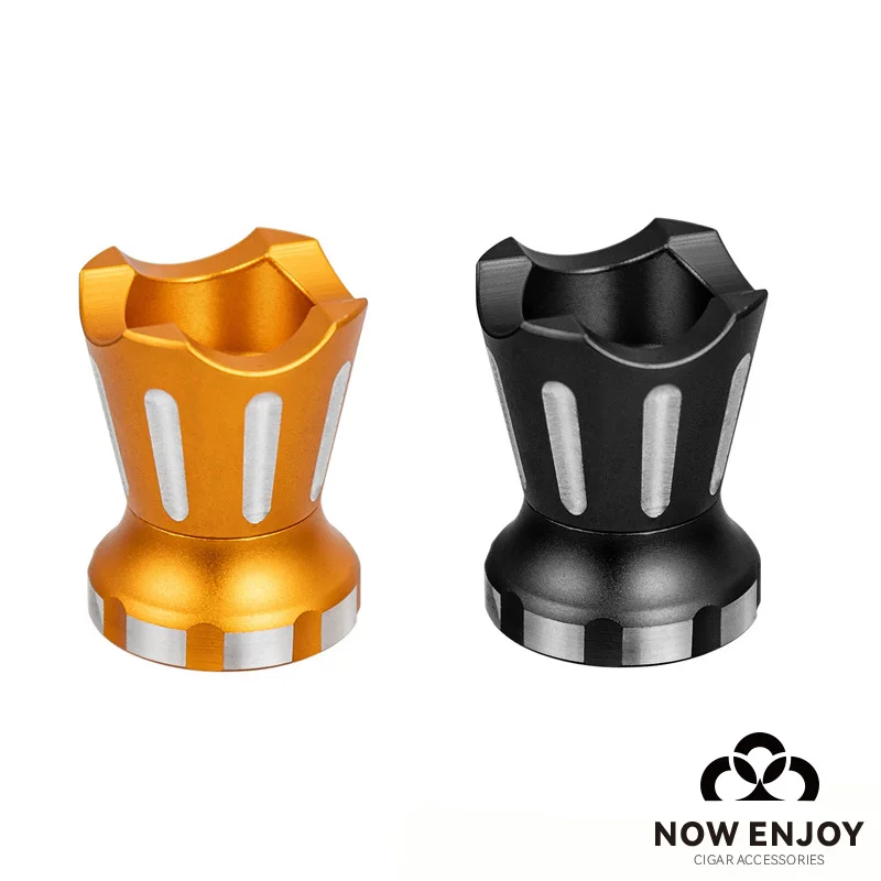 NOW ENJOY 2026 Luxury Multi‑Function Cigar Stand Cigar Holder Hole Opener Integrated Design  Gift for Cigar Connoisseurs