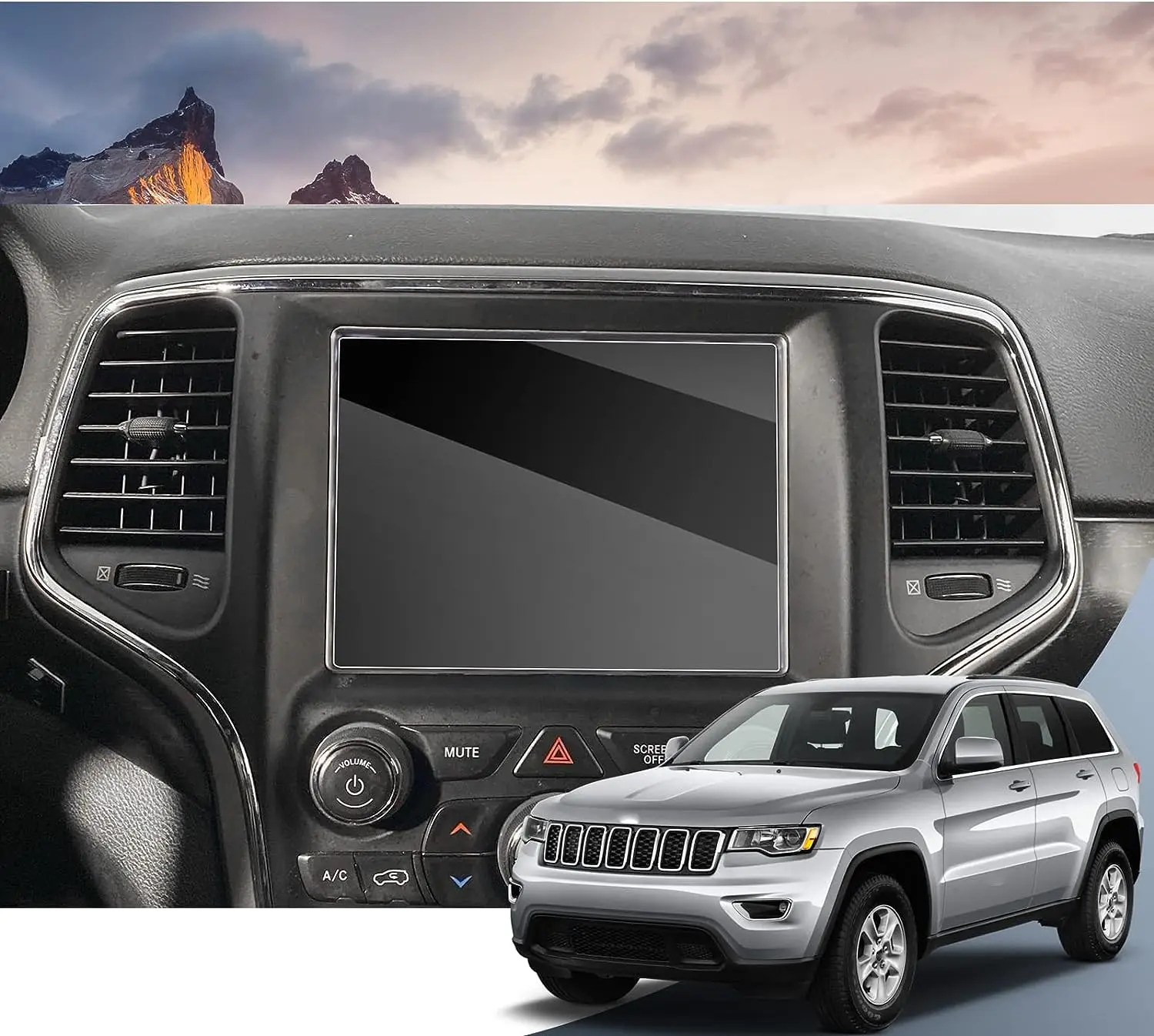 For Jeep Grand Cherokee Uconnect 2014-2018 8.4INCH car LCD  gps Navigation Tempered glass  Screen film protector