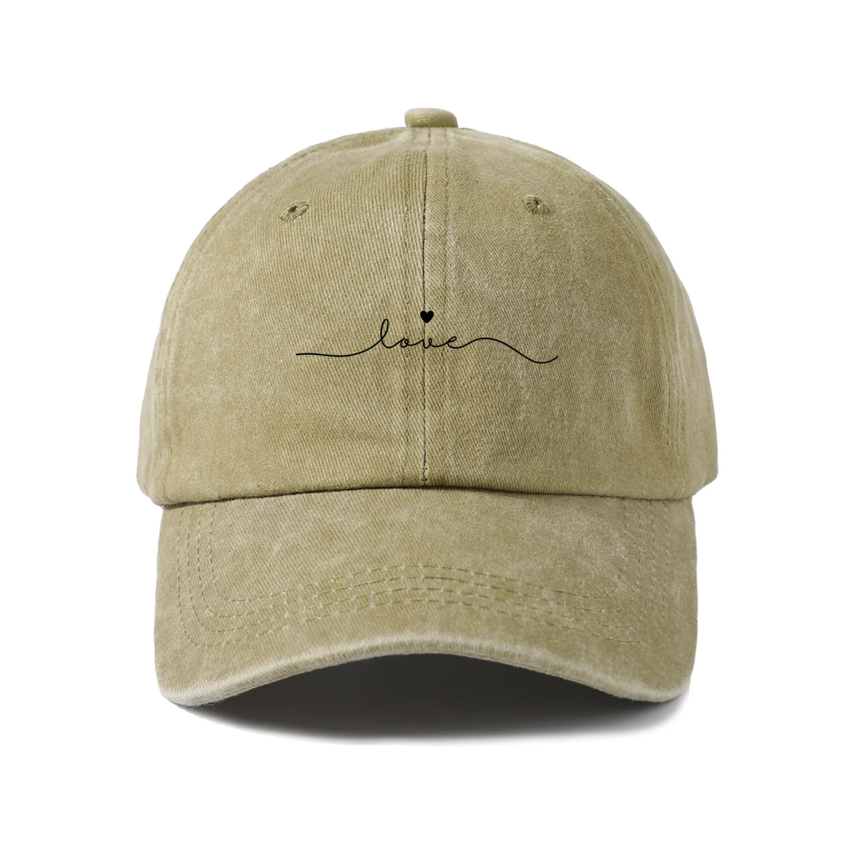 Expressive Slogan Graphic Baseball Cap, Vintage Washed Adjustable Unisex Dad Hat, Everyday Gift