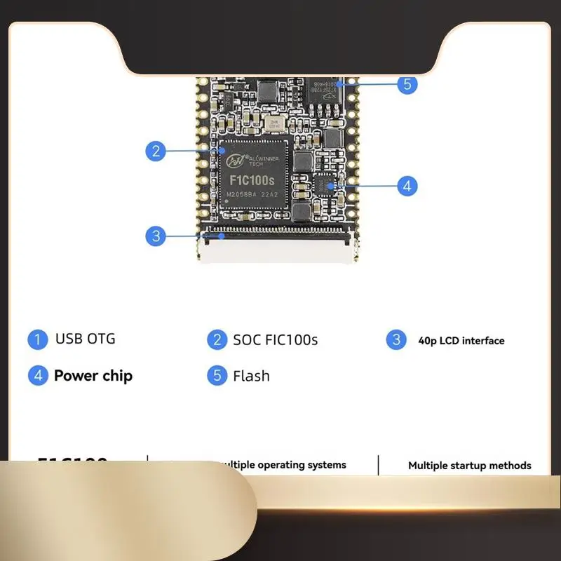 

Плата разработки для Sipeed Lichee Nano Linux Licheepi F1c100s Super-Mini Linux с 5-дюймовым ЖК-экраном-N36R