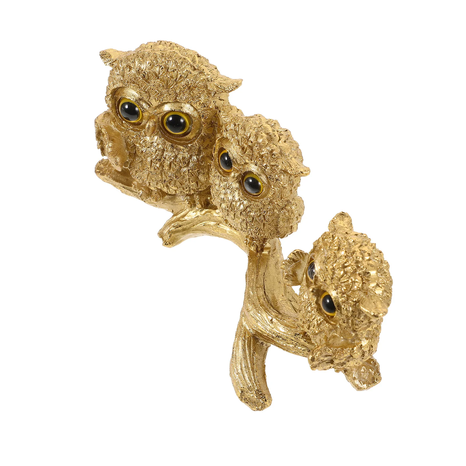 

Resin Owl Statue Decorative Home Office Desk Garden Decoration Unique Lifelike Craft for Shelf Desktop Patio Indoor Outdoor