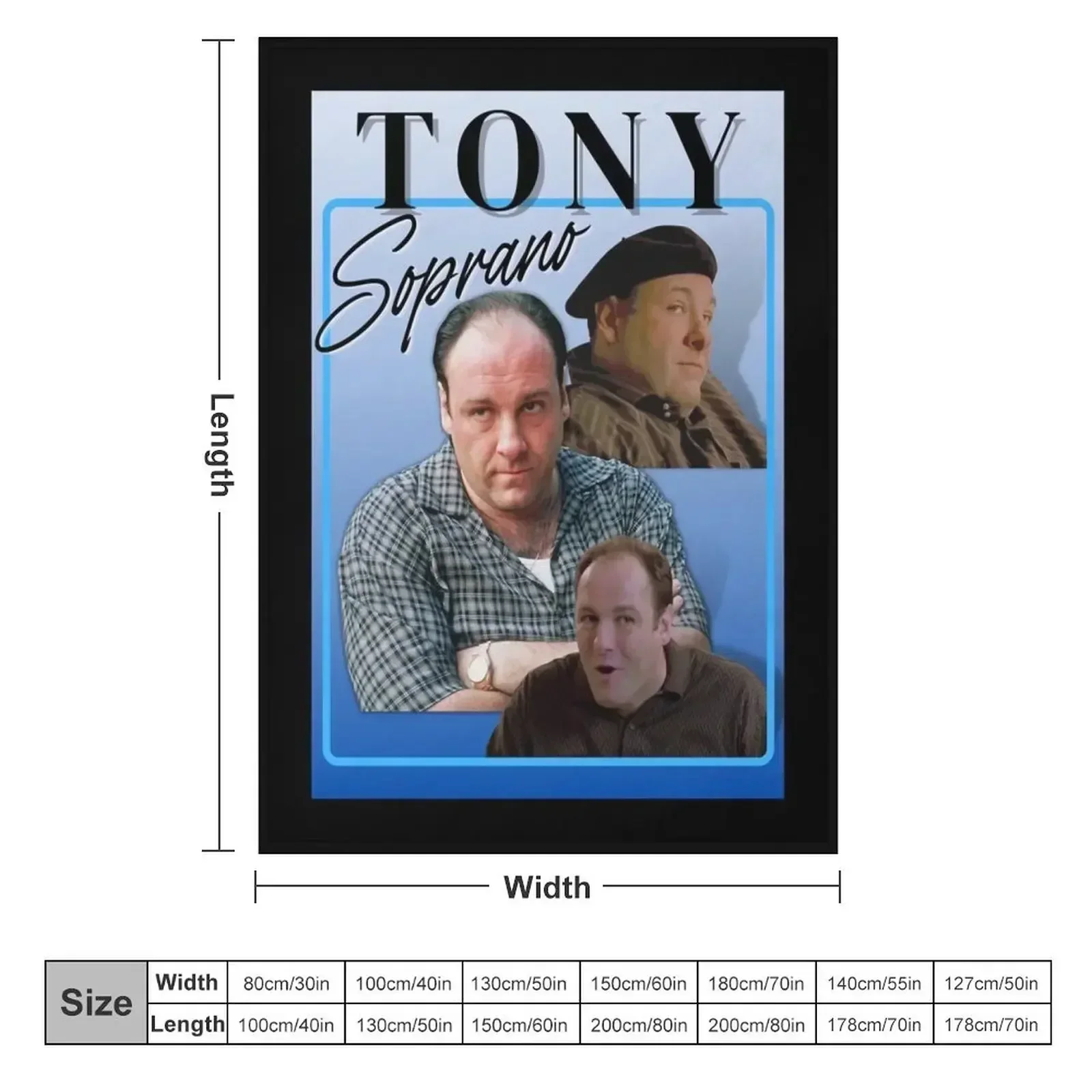 Tony Soprano Classic Throw Blanket Softest Multi-Purpose manga Loose Blankets For Sofas Soft Plaid Blankets