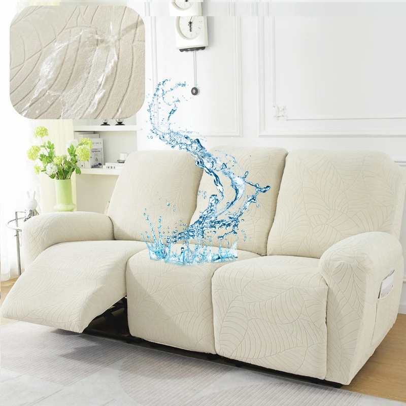 1/2/3 Seat Lazy Recliner Cover Stretch Waterproof Thickened Cheviot Sofa Slipcover Elastic Furniture Protector Couch Cover Home view 6