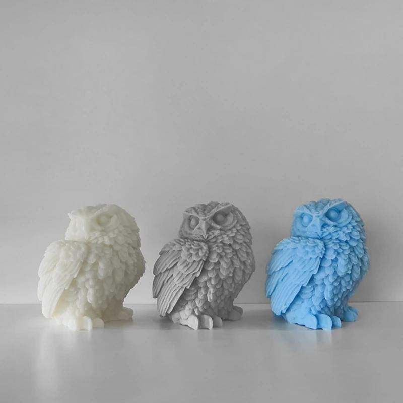 3D Owl Silicone Mold DIY Little Animal Making Supplies Handmade Soap Plaster Craft Resin Mold Decor