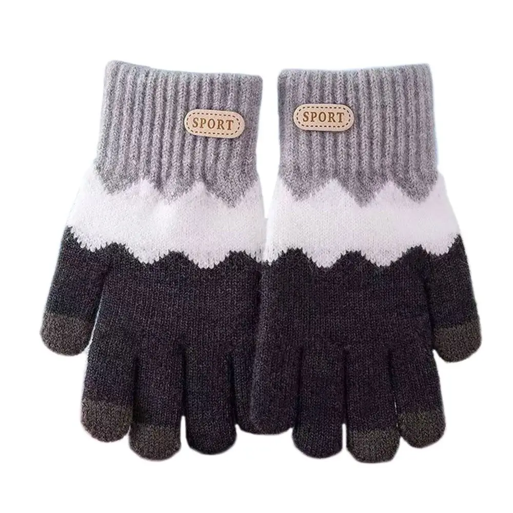

Kids Winter Warm Gloves Windproof Full Finger Baby Gloves Candy Color Coldproof Children Gloves & Mittens for 6-10 Years