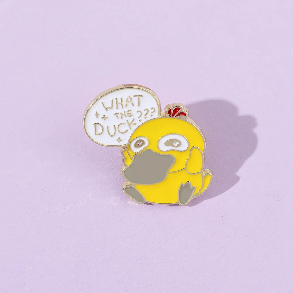 Pokémon Cute Metal Badge Psyduck Cartoon Creative Brooch Brooch Accessories Bag Decoration Y2k Fashion Toys Anime Cartoon Frind