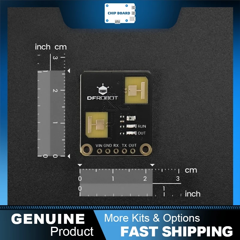 DFRobot C4002 24GHz mmWave Radar, Human Presence Detection, Motion Sensing, Smart Sensing Module