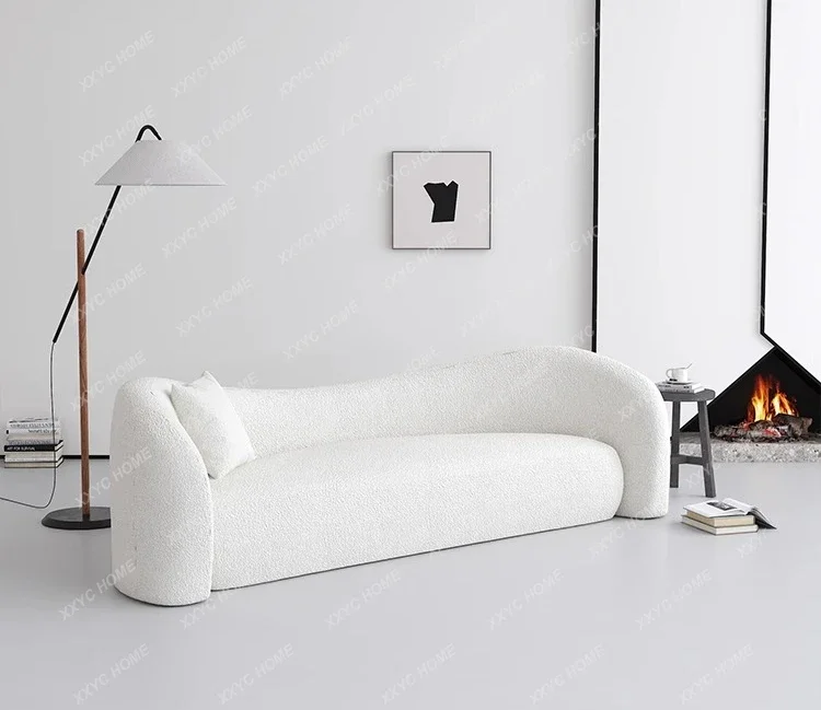 Y Simple wind sofa living room straight row small apartment modern creative sofa