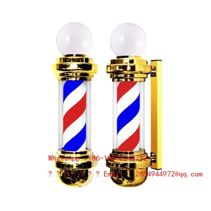 European-style Cylindrical Wall-mounted Signet Light, Hair Salon LED Waterproof Outdoor Wall-mounted Rotating Light