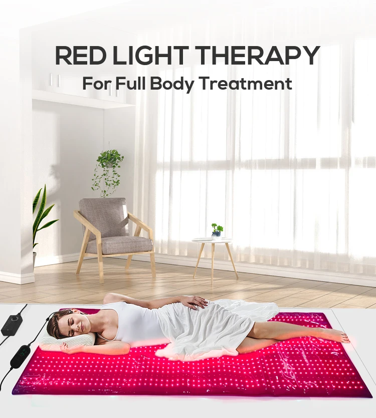 Weight Fat Loss Pain Relief 660nm 850nm Near Far Infrared Light Full Body Therapy Led Red Light Therapy Mat