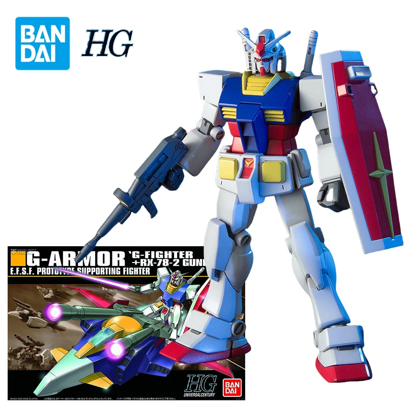 Bandai RX-78-2 G-Armor Action Figure G-fighter + RX-78-2 Gundam Anime Model Toys Gifts for Children