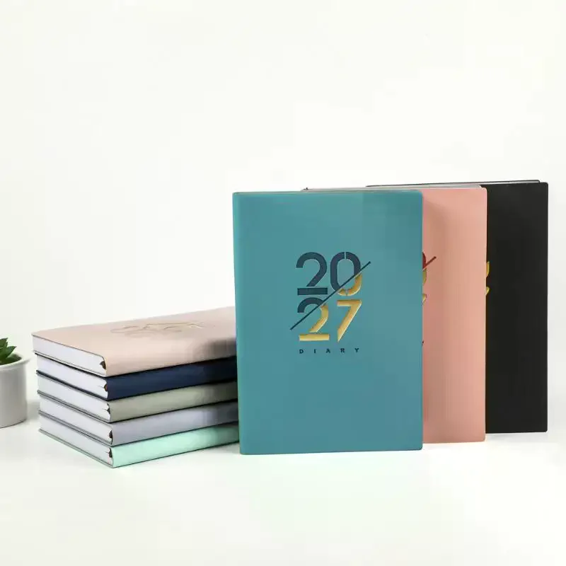 English 2027 Schedule Planner Notepad Wear-resistant Efficiency To-do List Notebook Simple 12 Months Agenda Planning Notebook