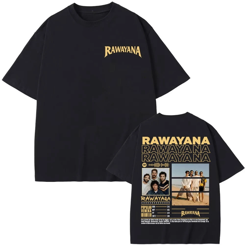 Banda Rawayana: ¿Quién Trae Las Cornetas? Camiseta con estampado de cubierta para hombre, ropa informal estilo Harajuku Hip Hop Punk, camiseta de algodón con cuello redondo