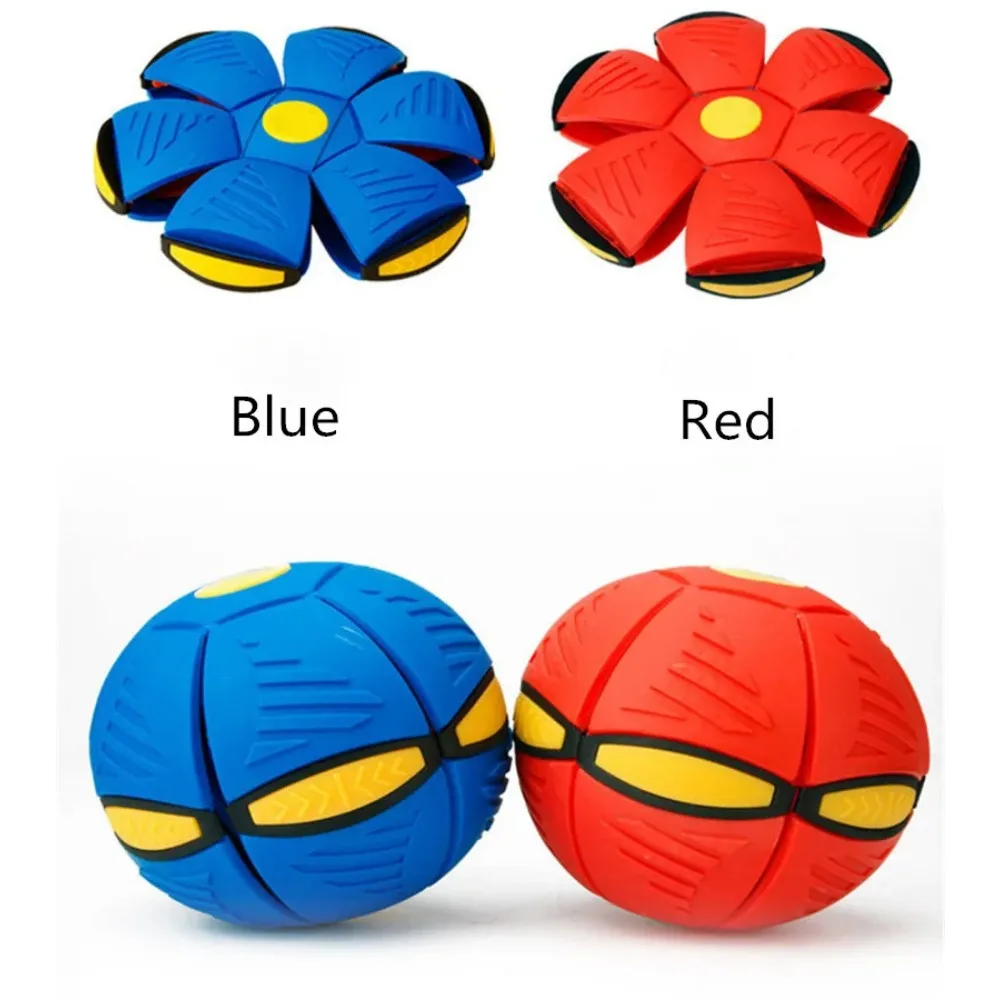 Outdoor Parent-child Game Flying Saucer Morphing Ball Stepping Ball Light Bouncing Ball Elastic Flying Saucer Children's Toys