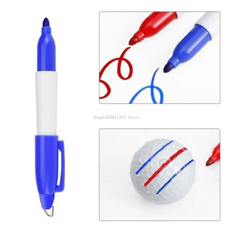 

Portable Golf Balls Liner Marker With Pen Putt Positioning Marker Golf Balls Putting Alignment Marking Tool Enduring