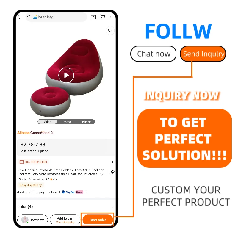 سميكة بولي كلوريد الفينيل كرة قدم قابلة للنفخ كرسي طوي الكبار أريكة بنمط حقيبة الفول أريكة استرخاء كرسي قابل للنفخ كرسي أريكة بنمط حقيبة الفول #6