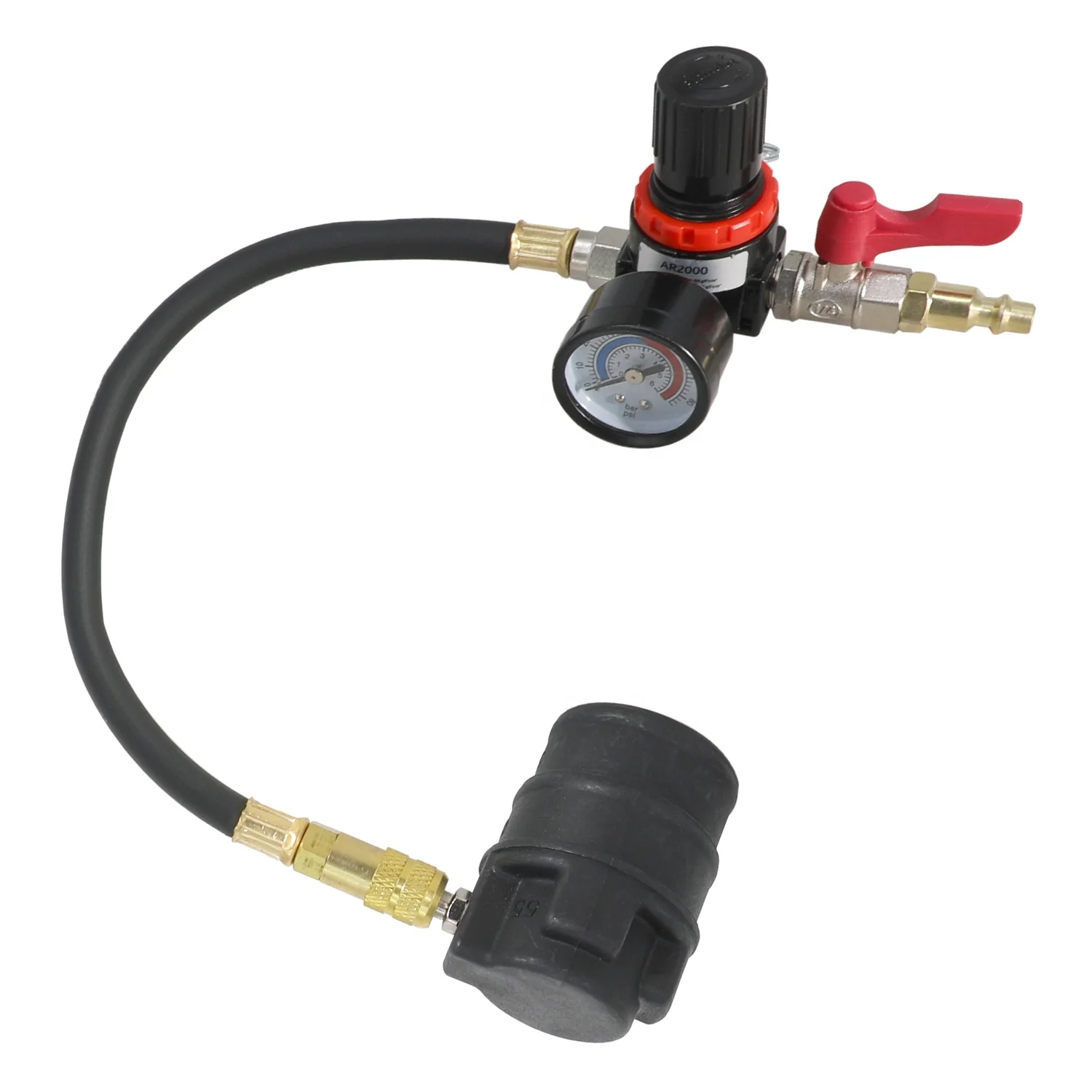 أنظمة شاحن توربو للسيارات، مجموعة أدوات تشخيص اختبار الضغط، كاشف تسرب