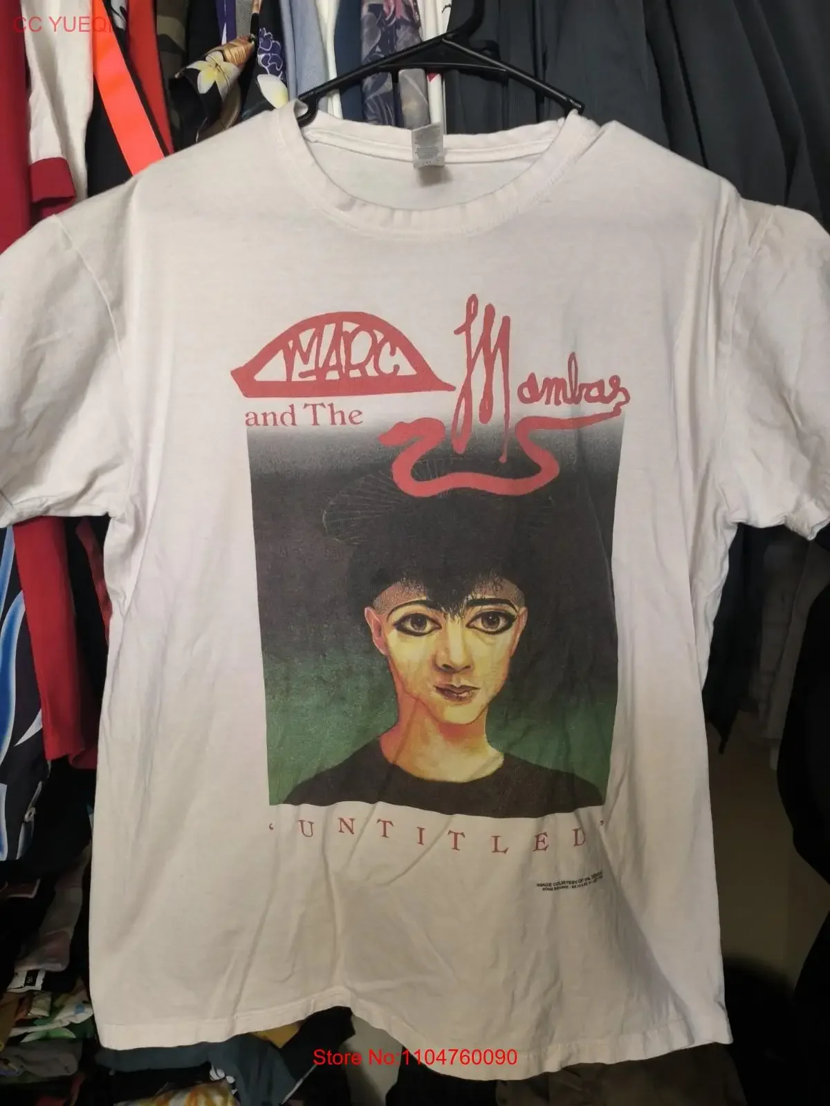 Marc and the mambas untitled album promo made in Europe shirt rare vintage Washed Casual graphic Versatile Slightly Breathable