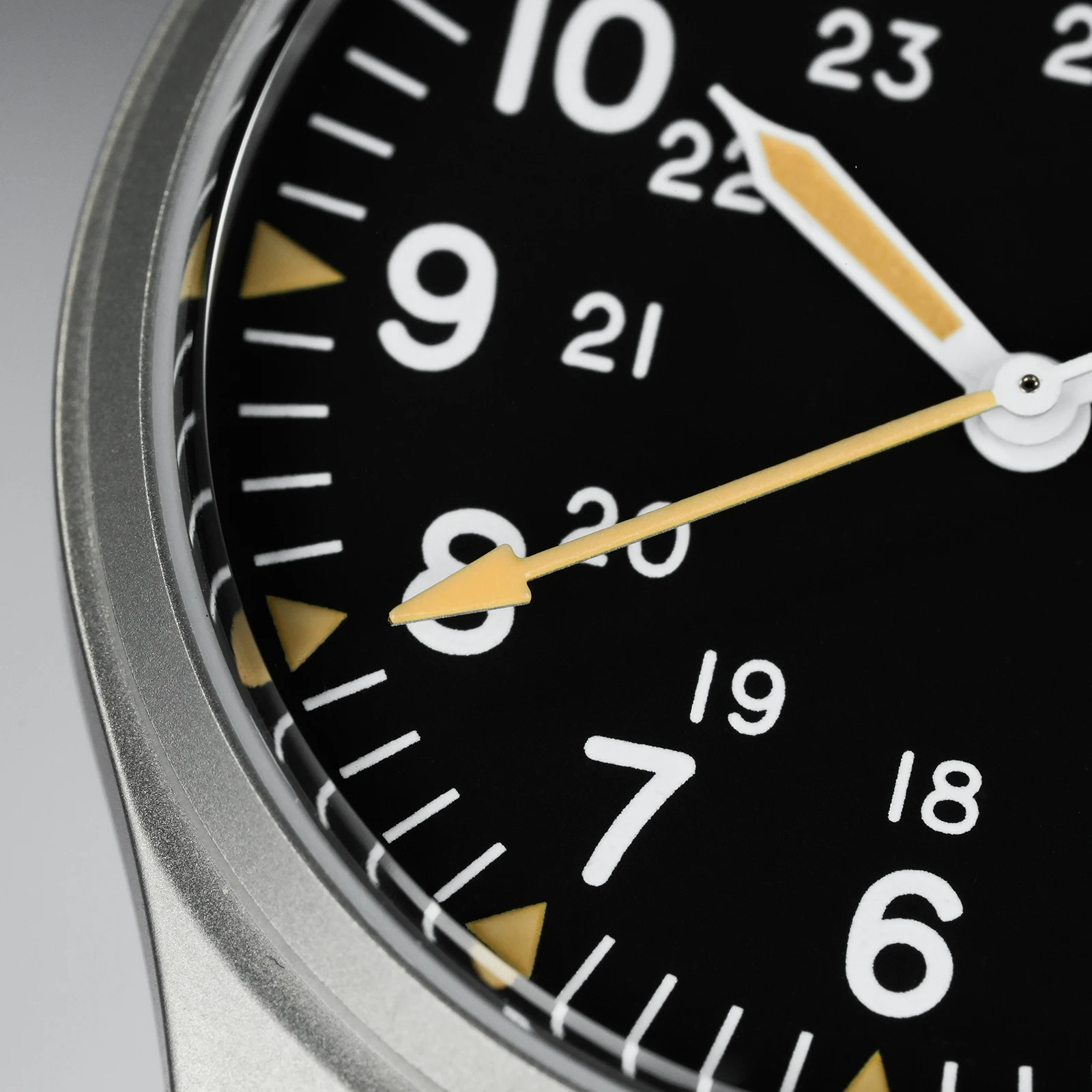 Militado ML07 خمر ساعات كوارتز ميوتا سوبر 2035 حركة الياقوت أو K1 مضيئة 36 مللي متر مقاوم للماء المجال الساعات رجل الهدايا