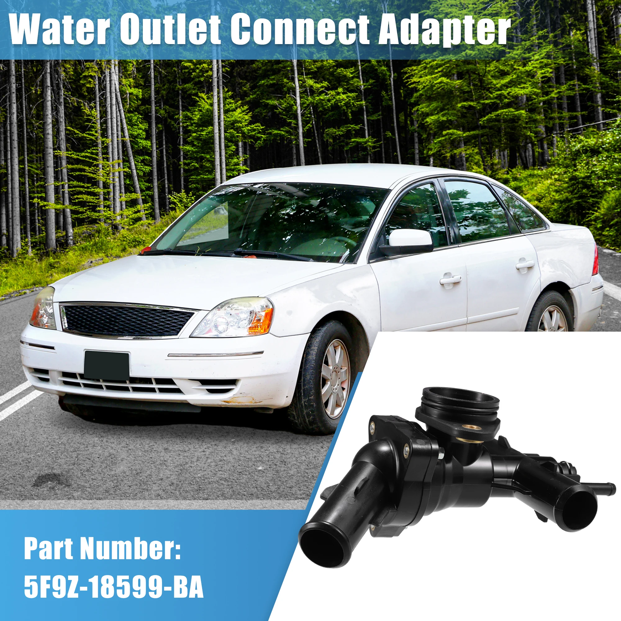 

X Autohaux Engine Coolant Thermostat Housing Assembly for Ford for Mercury 3.0L V6 05-07