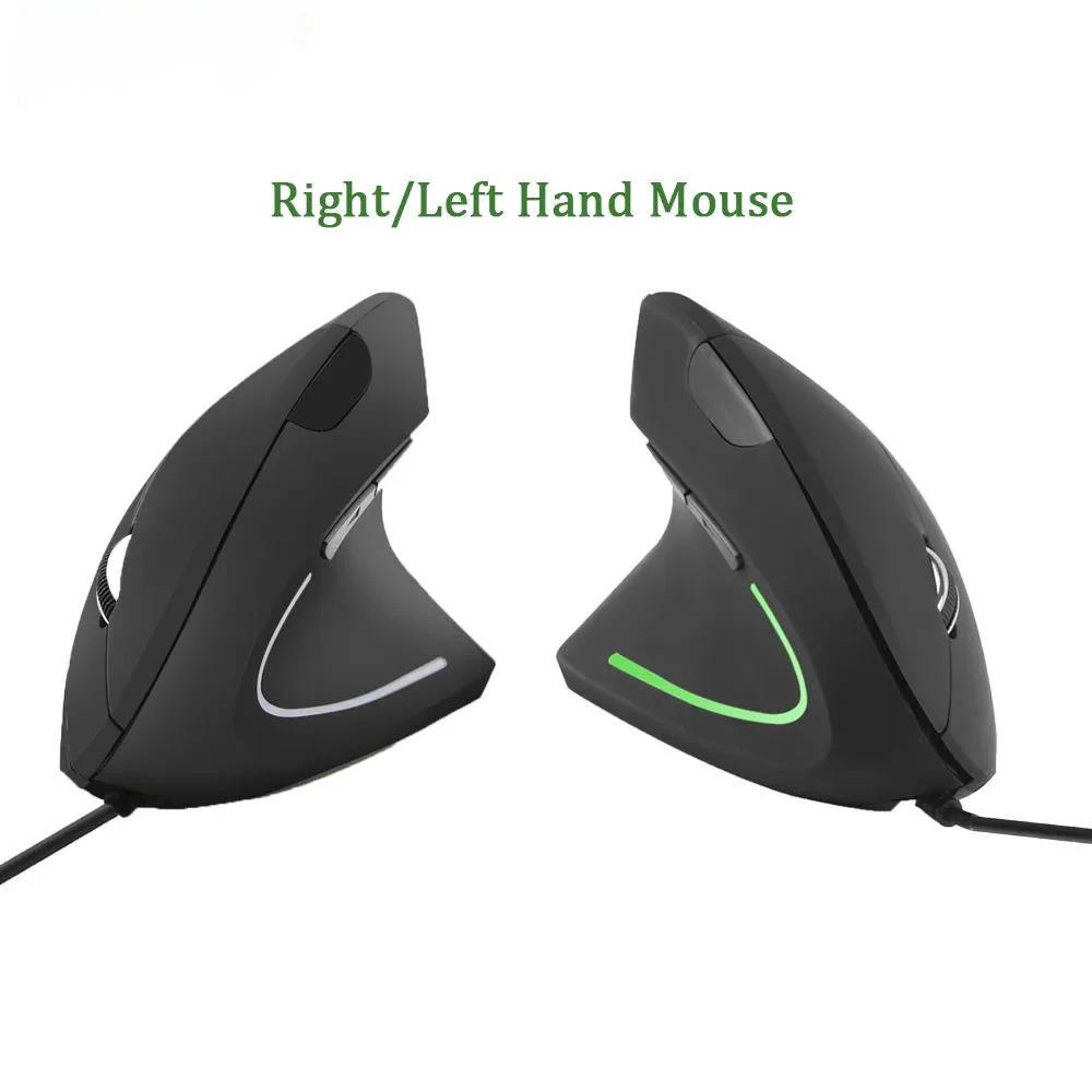 Wired/Wireless Mouse Right/Left Hand Ergonomic Vertical Mouse Healthy 2.4G USB Optical Mause With Pad For PC Laptop Desktop