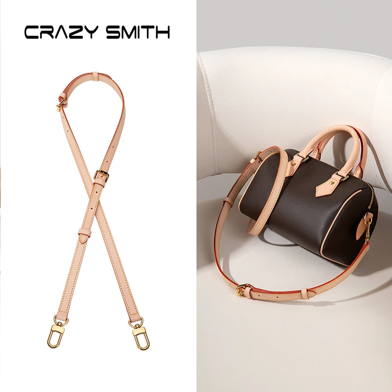 

CRAZYSMITH роскошный кожаный ремень растительного дубления для сумки For LV Speedy, регулируемые плечевые ремни, сменные аксессуары для сумки For LOUIS VUITTON Speedy