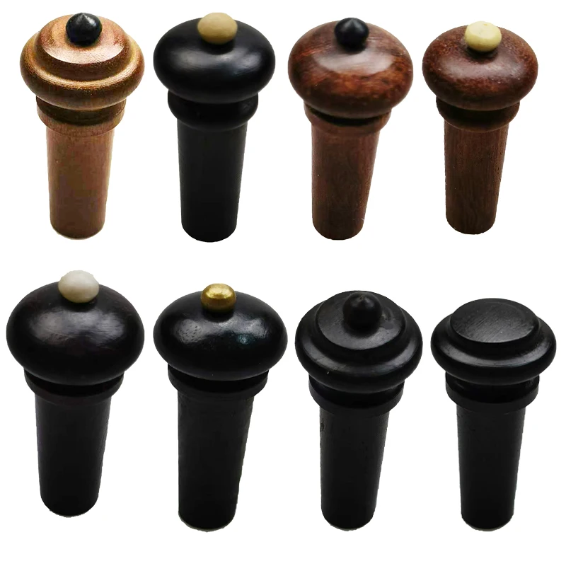 30pcs Violin Endpin 4/4 Rosewood Jujube Ebony Wood Fiddle End Pin Botton