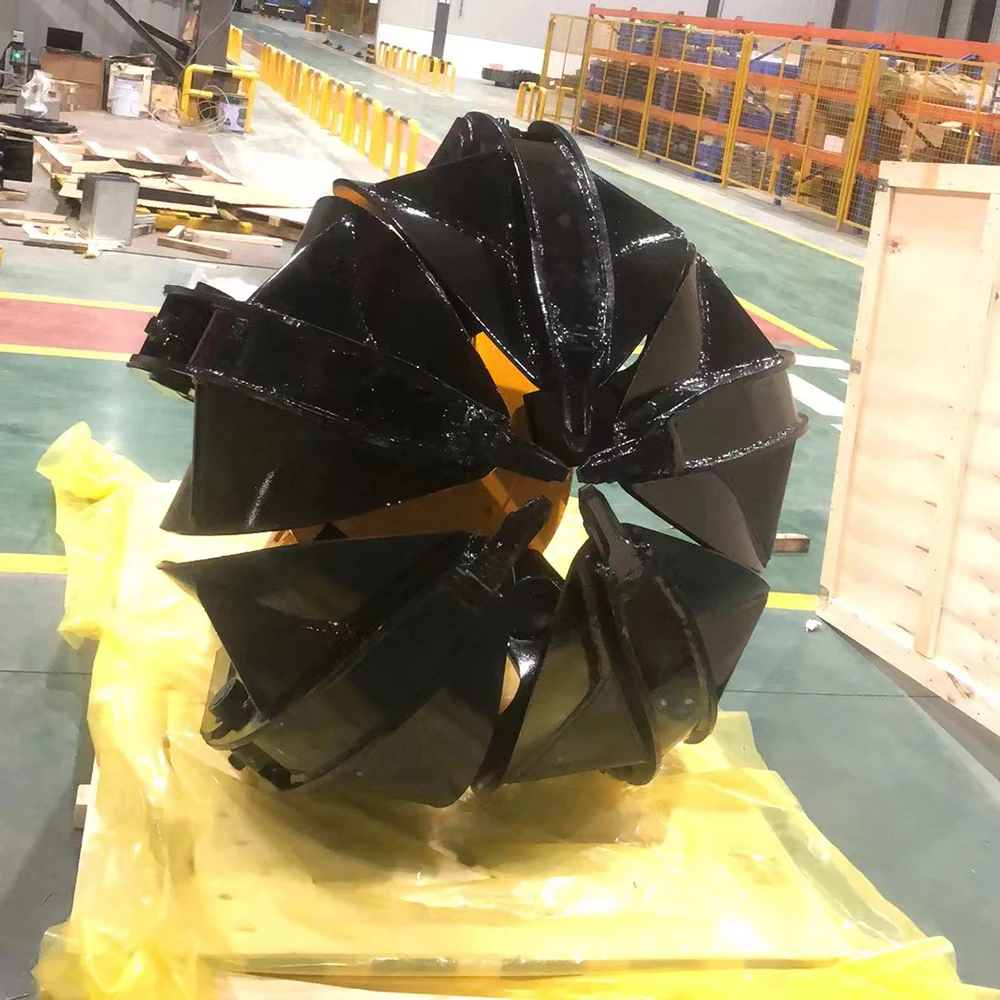 قابض خردة الحديد، حفارة دوارة هيدروليكية، خردة انتزاع هيدروليكية، قشر برتقال فولاذي للتعامل مع النفايات