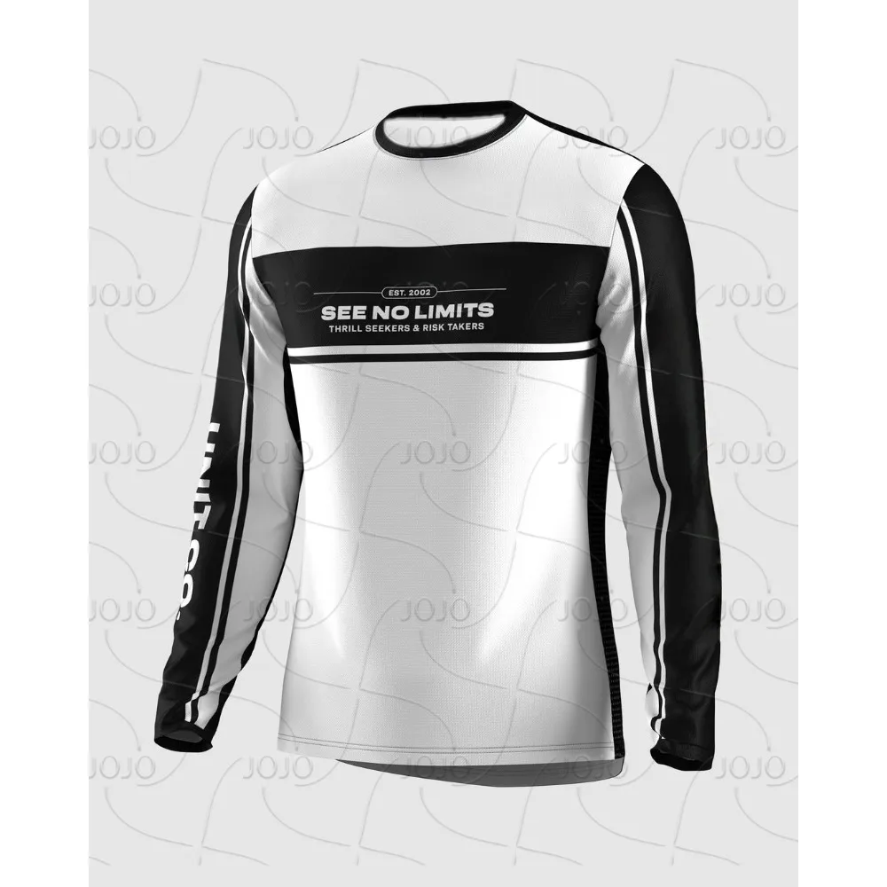 Camiseta MTB DH, sudadera de resistencia BMX para motocicleta, bicicleta de montaña, motocicleta todoterreno para hombre, camiseta de manga larga de secado rápido
