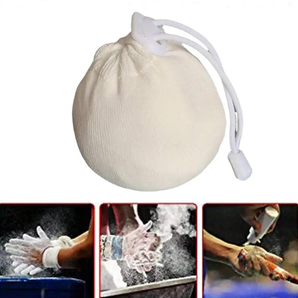 1pc esporte giz bola de magnésio fitness ginásio levantamento de peso barra escalada treinador anti-skid bola de pó de magnésio seco
