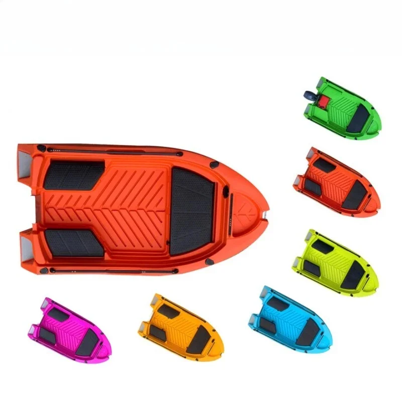 Fishing boat hard bottom plastic thickened double skin rowing