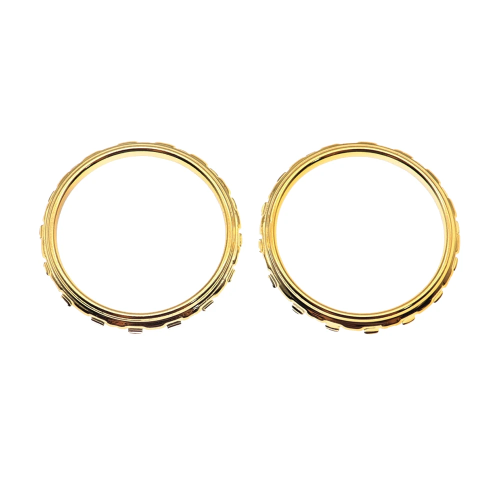 5 مجموعات من الملحقات البديلة حلقات لهجة Thumbstick من الكروم لوحدة تحكم Sony Playstation 5 DualSense 5 PS5