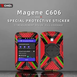 Magene C606 자전거 GPS 터치 스크린 장식 스티커 방수 및 긁힘 방지 성격 옵션 사용 가능