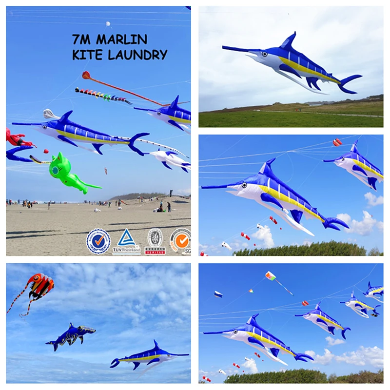 

Marlin fish kite flying soft kites for adults kite nylon inflatable kites outdoor kite pendant professional kite Gaori kyen fun