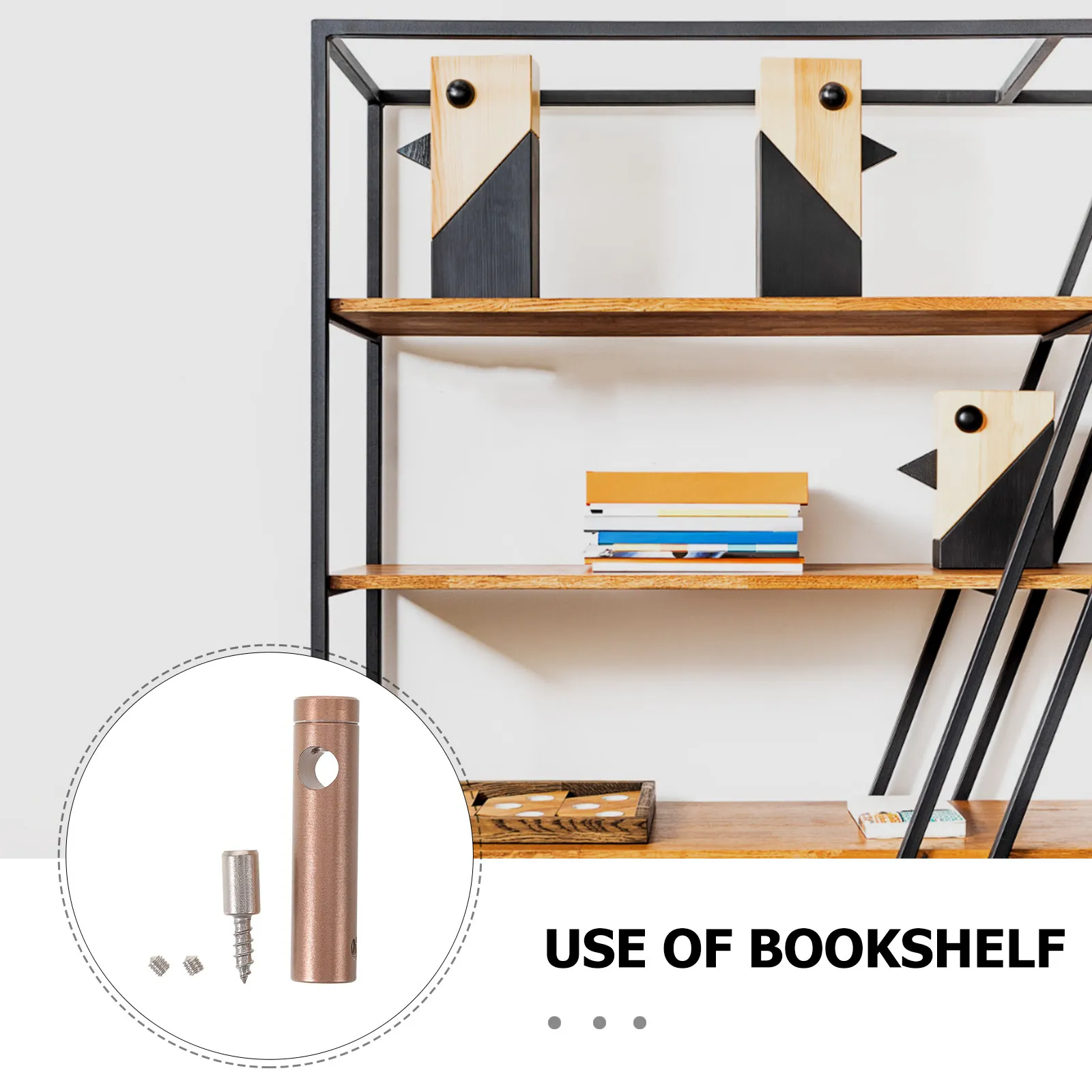 Aluminum Rail Connectors Shelf Guard Posts Furniture Rail Fittings Decorative Rod Couplers Cabinet Gallery Tube Bookcase Safety