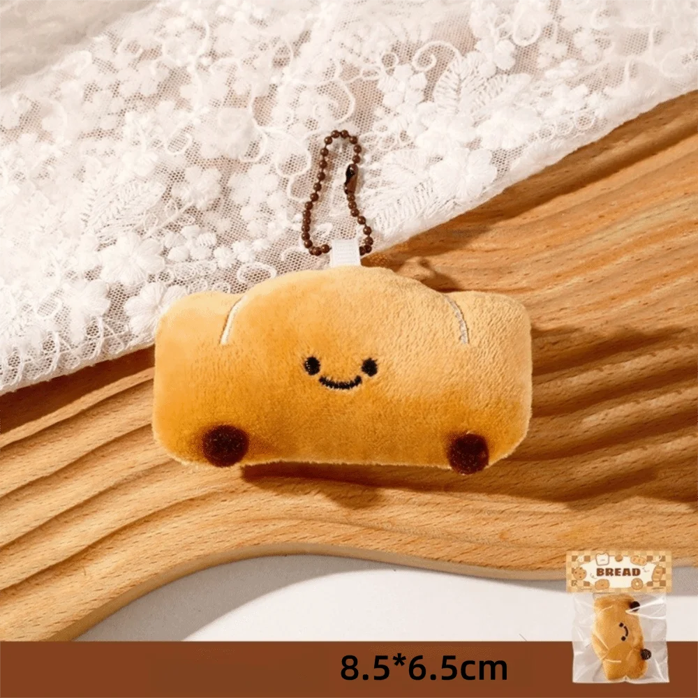 

Creative Pendants Cartoon Little Bread Dolls Bags Pendants Key Chain Girl Backpack Accessories