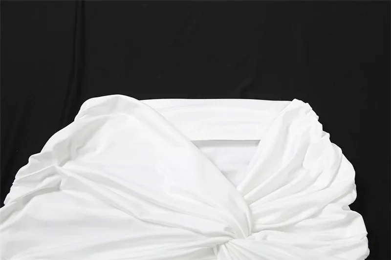 Diamonds Solid 2 Piece Set Women Sexy Long Sleeve Bodysuits Tops + Twist Ruched Low Waist Bodycon Mini Skirts Clubwear Suits