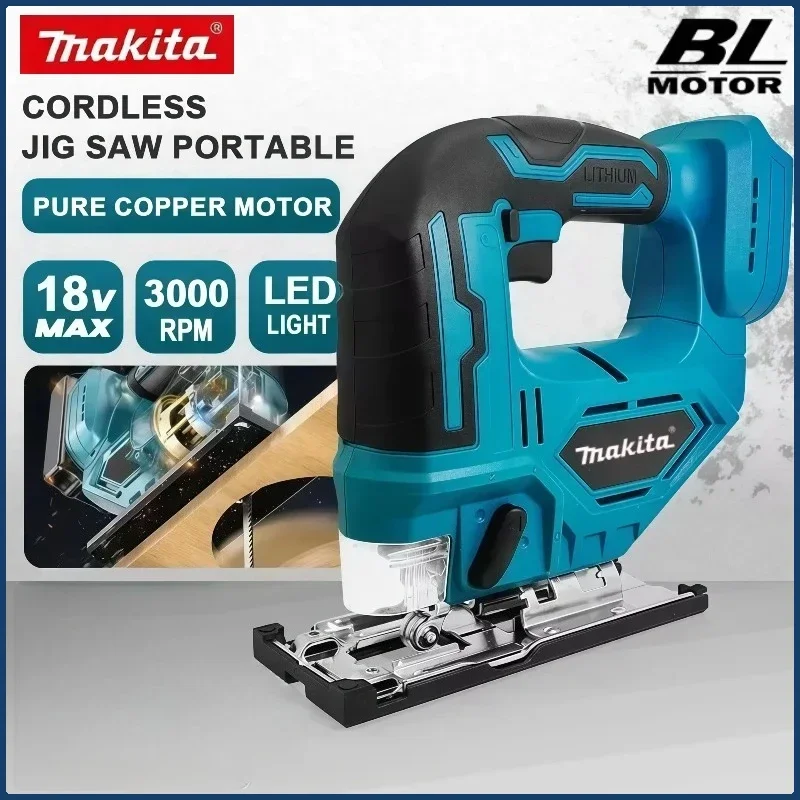 

NEW100% original Makita DJV182Z 340W Brushless Jigsaw 18V with Saw Blade Cordless Barrel Handle Portable Carpenter Power Tool