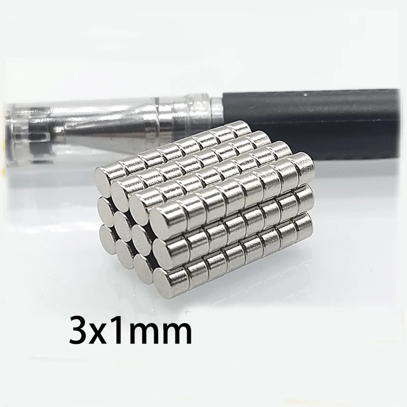 20/50/100pcs 3mm X 1mm Micro Round Magnet - World's Smallest Disc Magnets for Precision DIY & Electronics