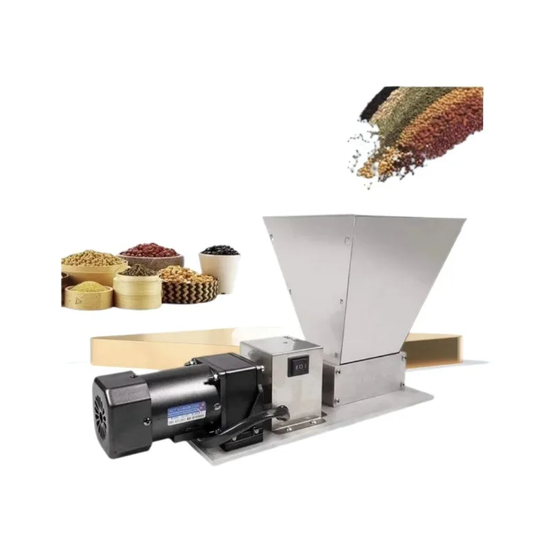 Professional  220V Grain Crusher Malt Coffee Bean Grinder Double Roller 20KG/H Industrial Machine